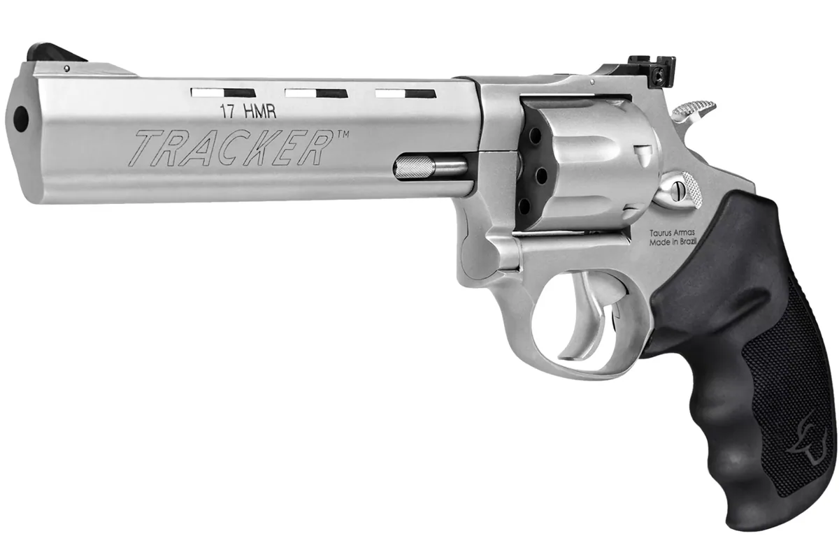 Taurus 17 Tracker 6.5" Matte Stainless, 7-Shot — right quarter view