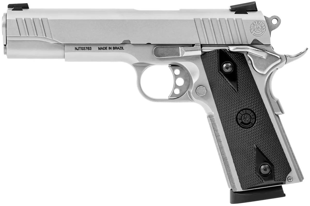 Taurus 1911 .45 ACP Matte Stainless, 8 Rounds — left side view