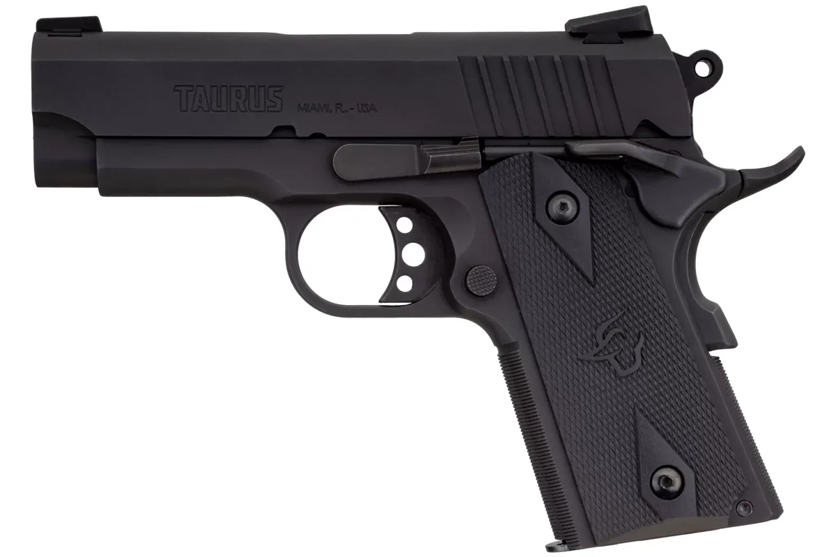 Taurus 1911 Officer 9mm, 8 Rounds — left side view