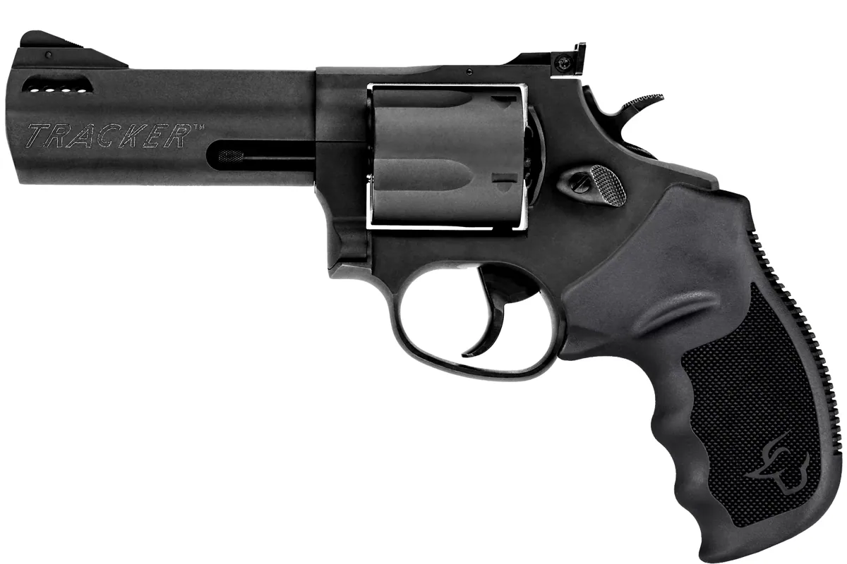 Taurus 44 Tracker 4" Matte Black Oxide, 5-Shot — left side view