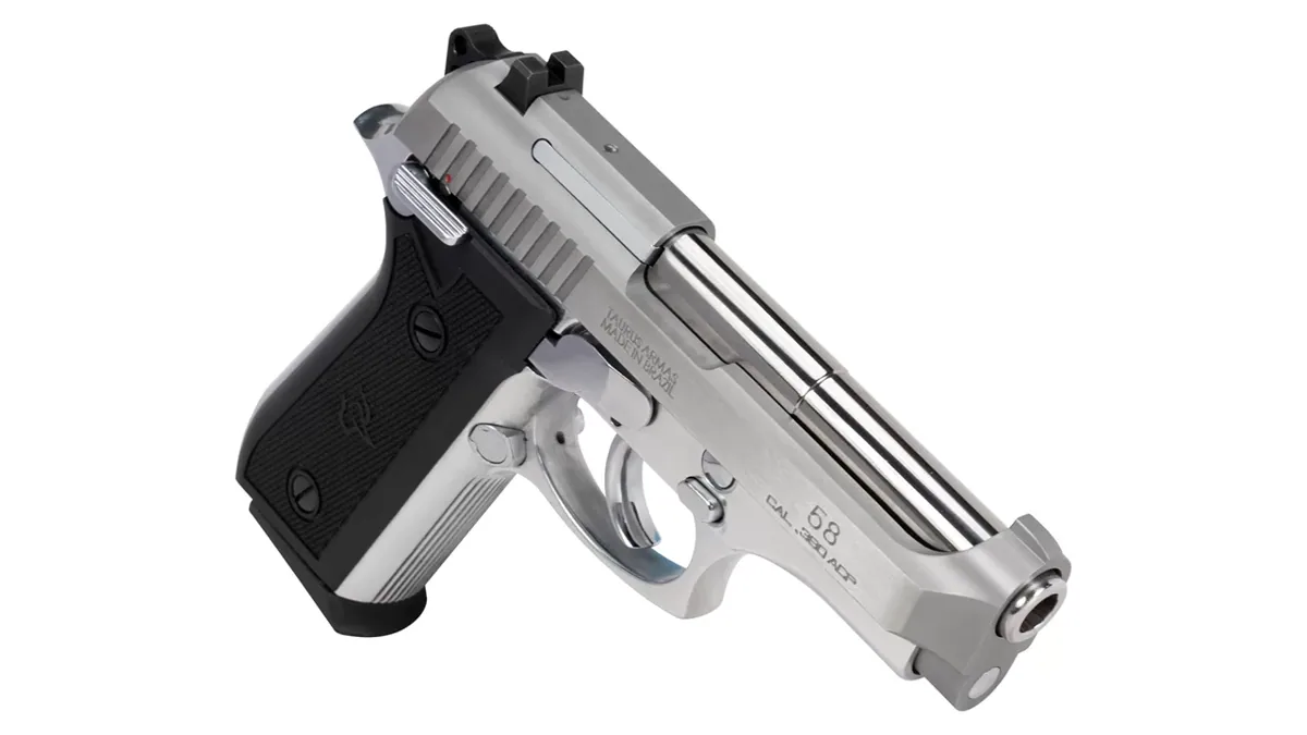 Taurus 58 .380 ACP Matte Stainless, 15 Rounds — left side view
