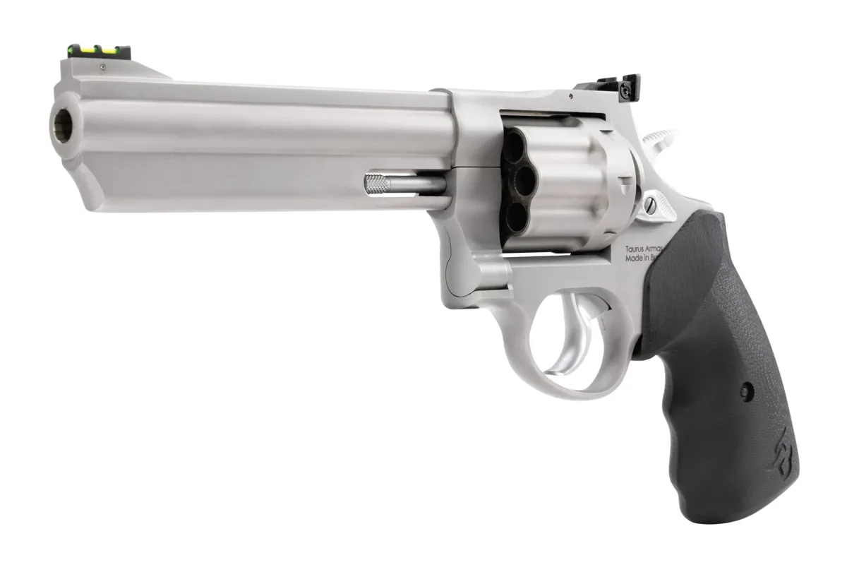 Taurus 608 Competition .357 Mag 6" Matte Stainless, 8-Shot — right quarter view