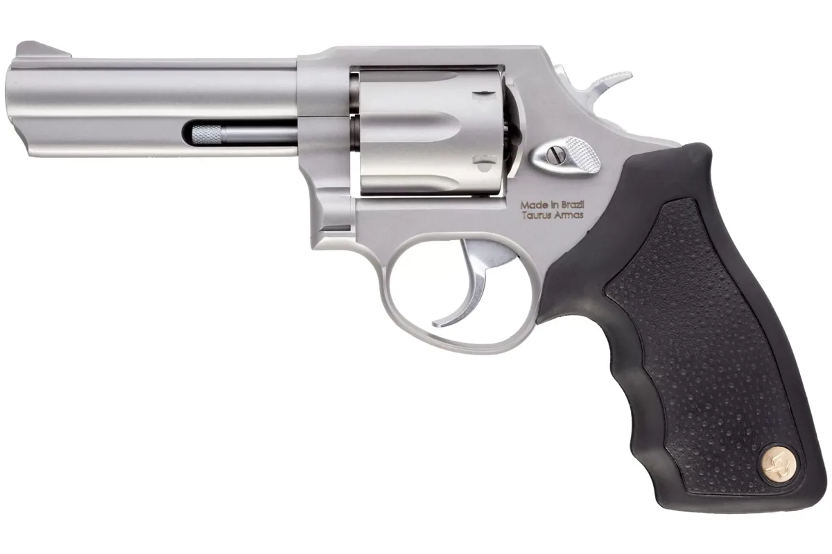Taurus 65 .357 Mag 4" Matte Stainless, 6-Shot — left side view