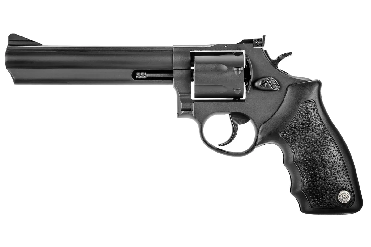 Taurus 66 .357 Mag 6" Matte Black Oxide, 7-Shot — left side view