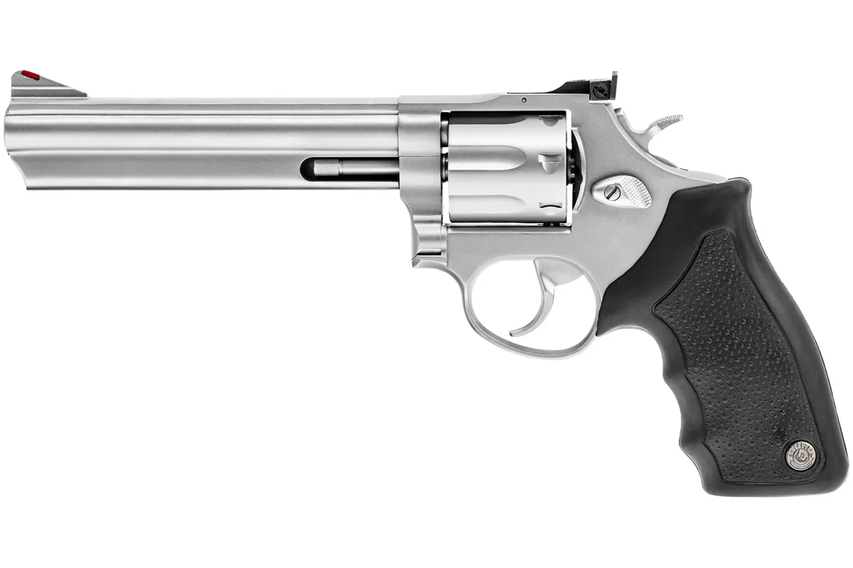 Taurus 66 .357 Mag 6" Matte Stainless, 7-Shot — left side view