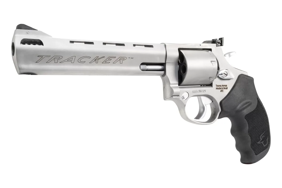 Taurus 692 9mm 6.5" Matte Stainless, 7-Shot — right quarter view