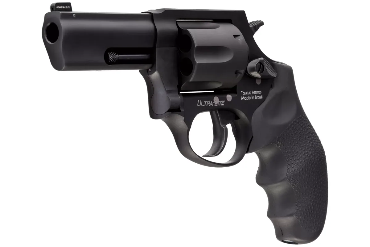 Taurus 856 .38 Special 3" Hard Anodize Black, 6-Shot — right quarter view