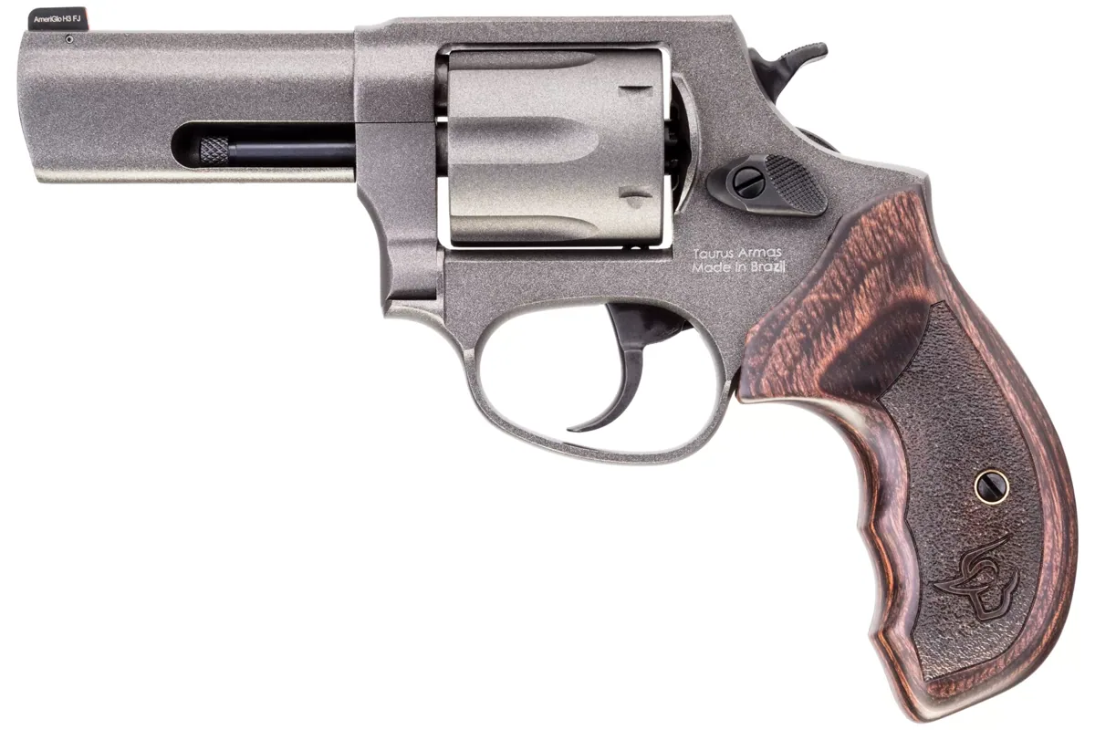 Taurus 856 .38 Special 3" Tungsten Cerakote, 6-Shot — left side view
