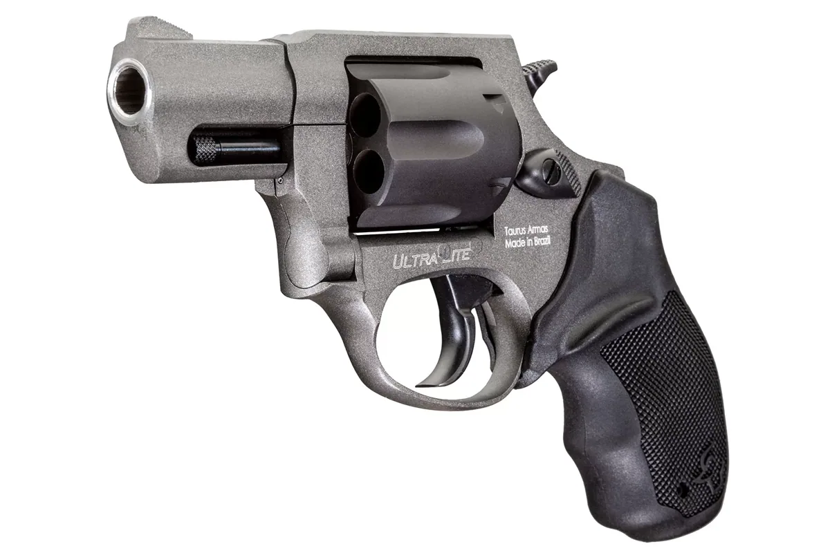 Taurus 856 Ultra-Lite .38 Special 2" Cerakote Tungsten, 6-Shot — right quarter view