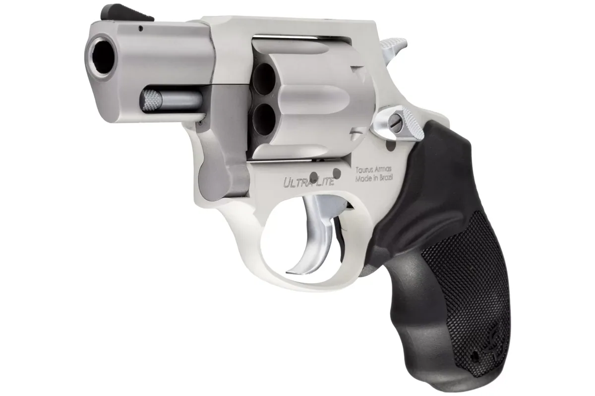 Taurus 856 Ultra-Lite *CA Compliant .38 Special 2" Matte Natural Anodized, 6-Shot — right quarter view