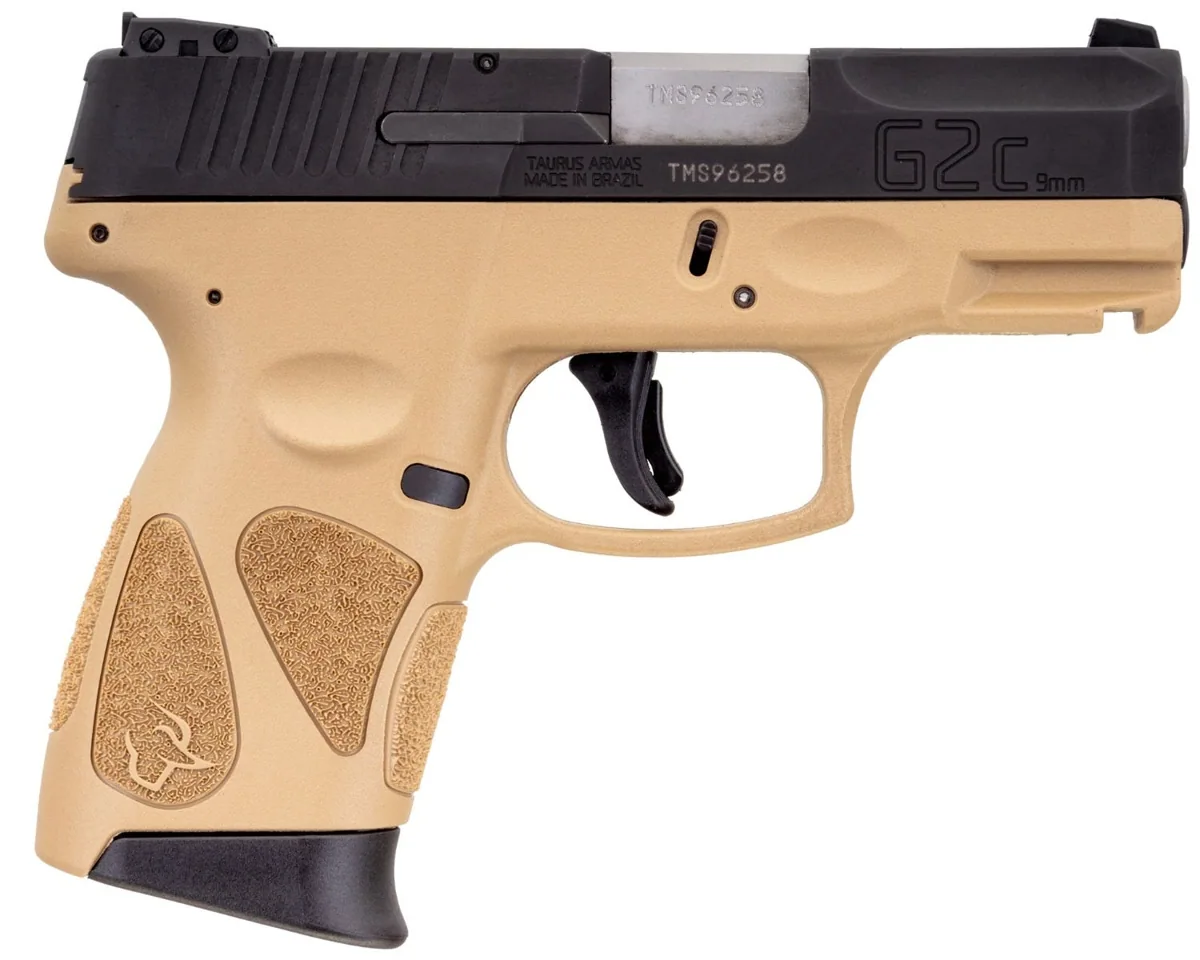 Taurus G2C FDE/Blk 9mm Two-Tone, 12 Rounds