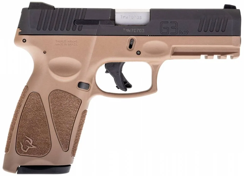 Taurus G3 9mm Black And Tan, 17 Rounds