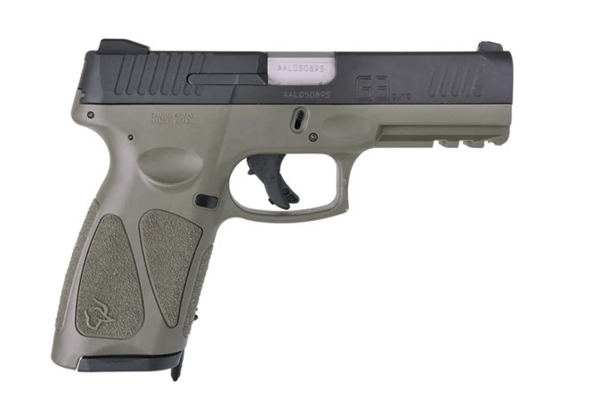 Taurus G3 9mm Black/Green, 17 Rounds