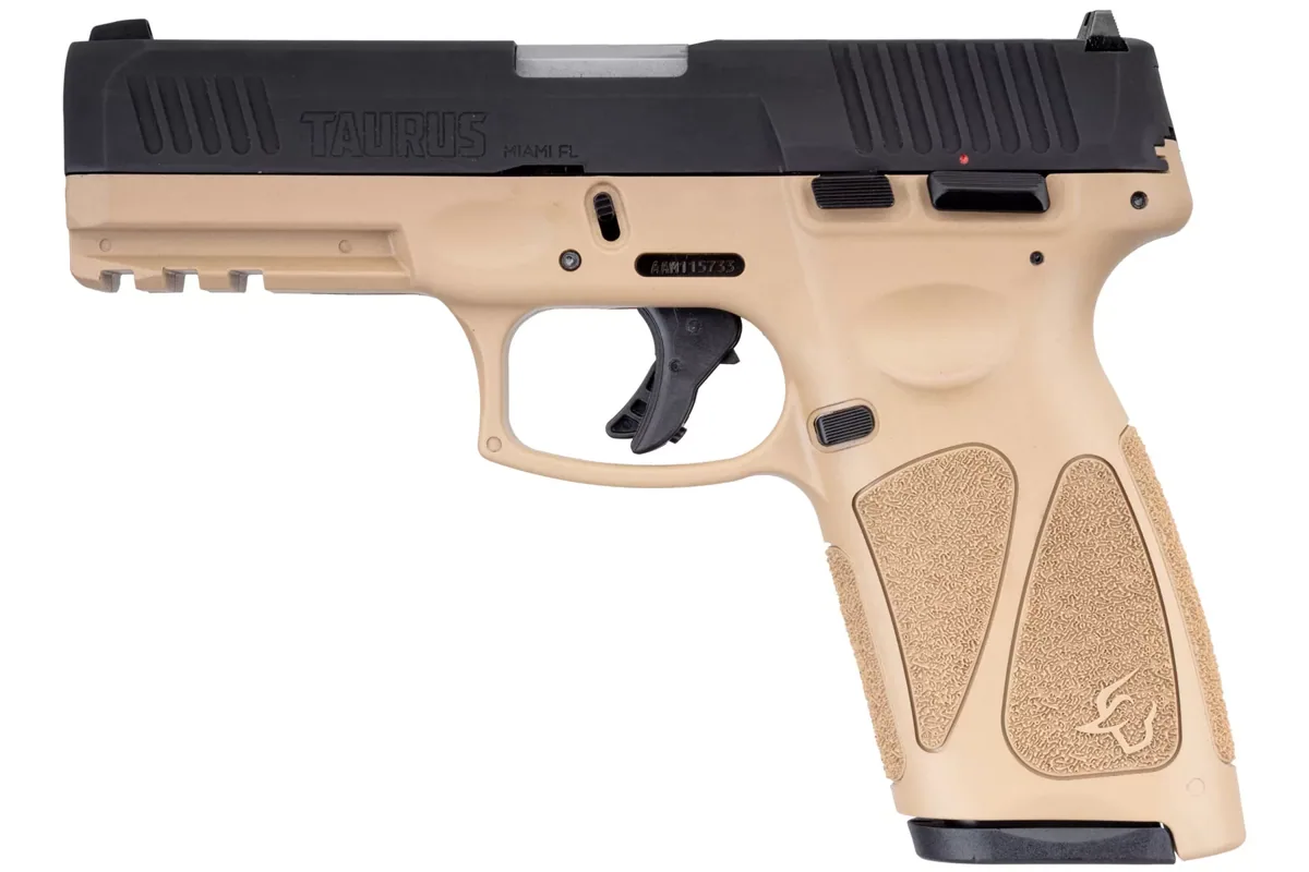 Taurus G3 9MM Luger Tan, 17 Rounds — left side view