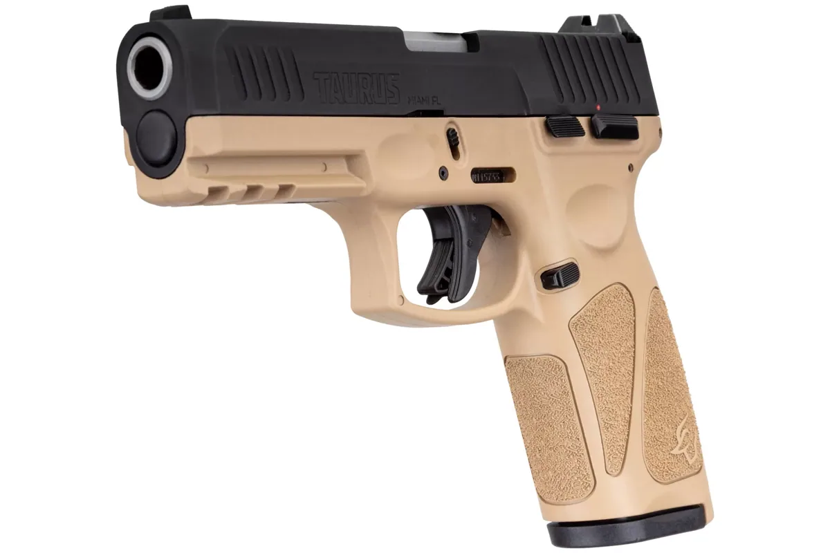 Taurus G3 9MM Luger Tan, 17 Rounds — right quarter view