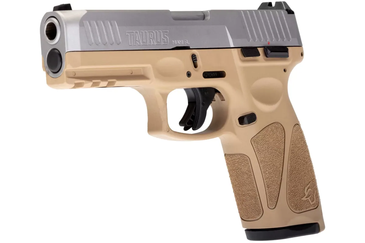 Taurus G3 9mm Tan, 17 Rounds — right quarter view