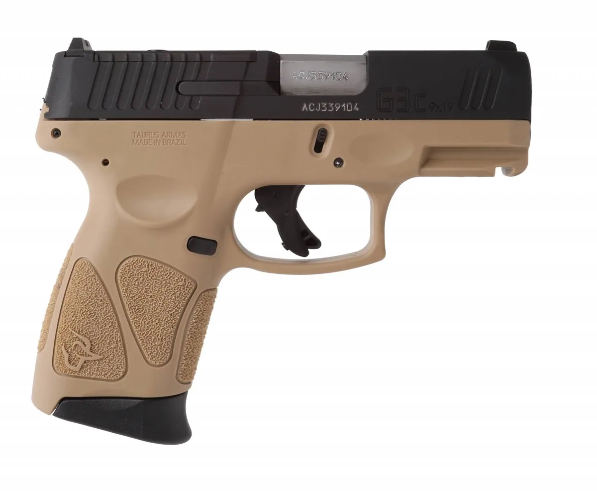 Taurus G3C 9mm Black And Tan, 12 Rounds