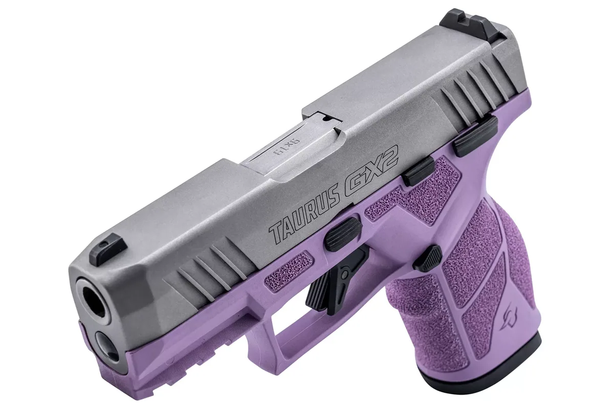 Taurus GX2 9mm Light Purple, 10 Rounds — right quarter view