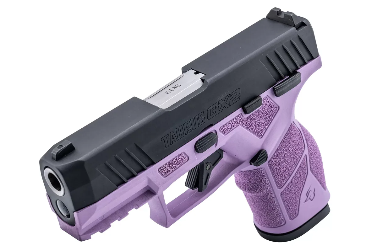 Taurus GX2 9mm Light Purple, 13 Rounds — right quarter view