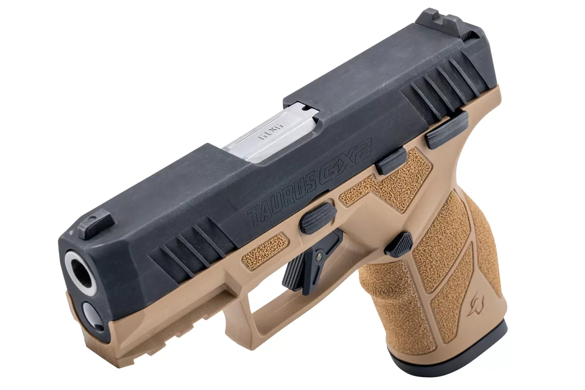 Taurus GX2 9mm Tan, 13 Rounds — right quarter view