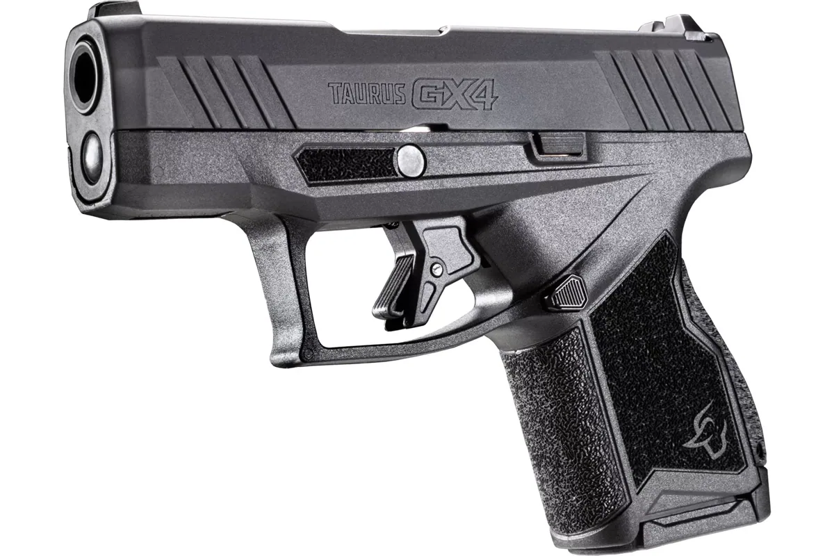 Taurus GX4 9mm Matte Stainless, 10 Rounds — right quarter view