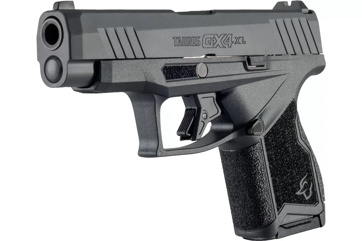 Taurus GX4XL 9mm Matte Stainless, 10 Rounds — right quarter view