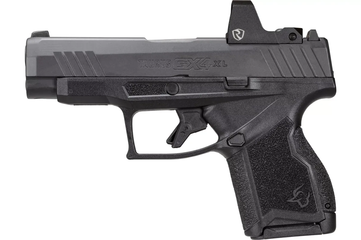 Taurus GX4XL T.O.R.O. Riton Sight 9mm Matte Stainless, 10 Rounds — left side view