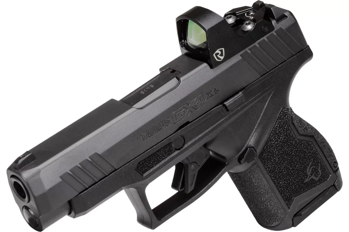 Taurus GX4XL T.O.R.O. Riton Sight 9mm Matte Stainless, 10 Rounds — right quarter view