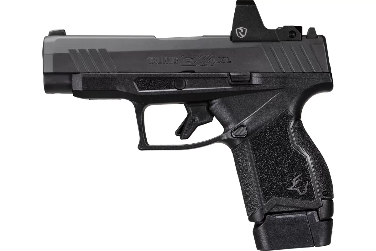 Taurus GX4XL T.O.R.O. Riton Sight 9mm Matte Stainless — left side view