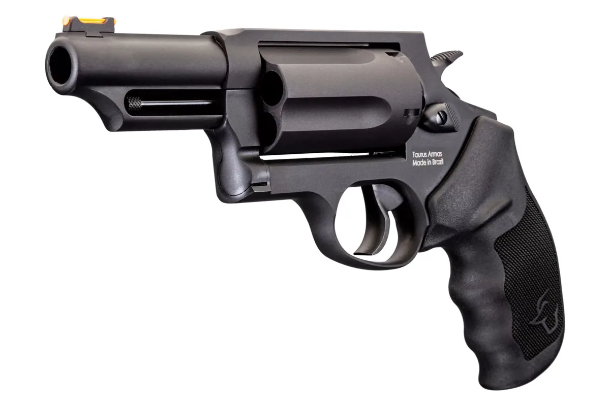 Taurus Judge .45 Colt/.410 3" Matte Black Oxide, 5-Shot — right quarter view