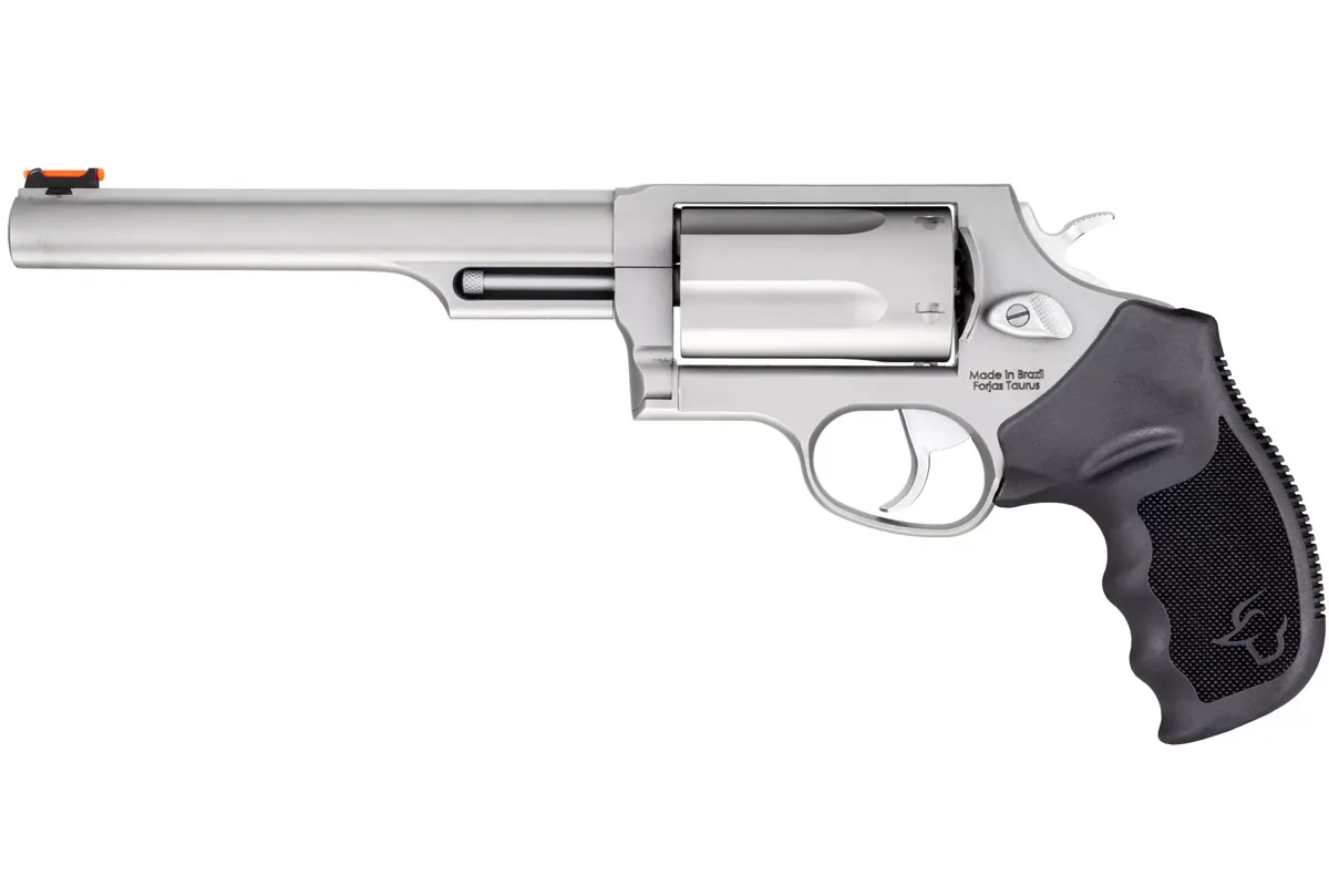 Taurus Judge .45 Colt/.410 6.5" Matte Stainless, 5-Shot — left side view