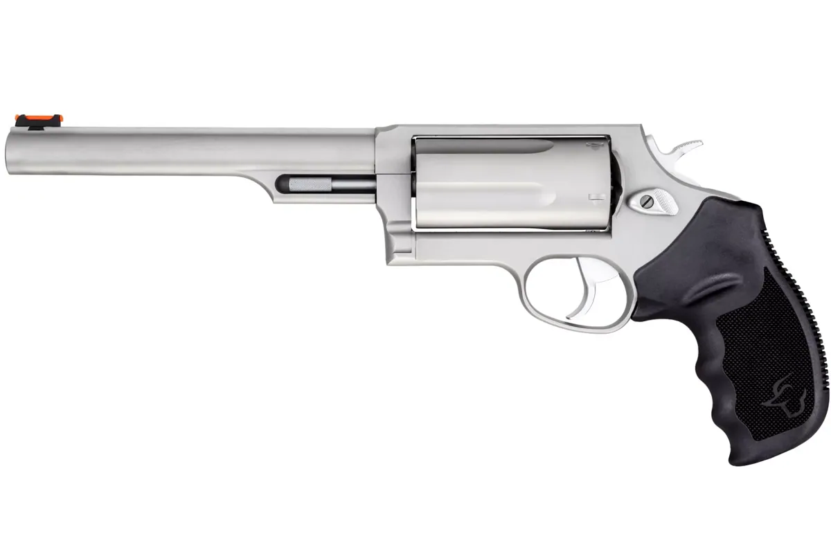 Taurus Judge Magnum .45 Colt/.410 6.5" Matte Stainless, 5-Shot — left side view