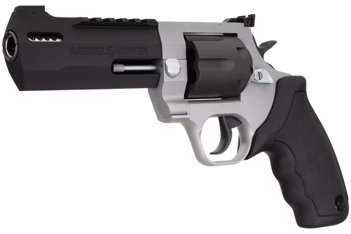 Taurus Raging Hunter .44 Mag 5.12" Matte Stainless, 6-Shot — right quarter view