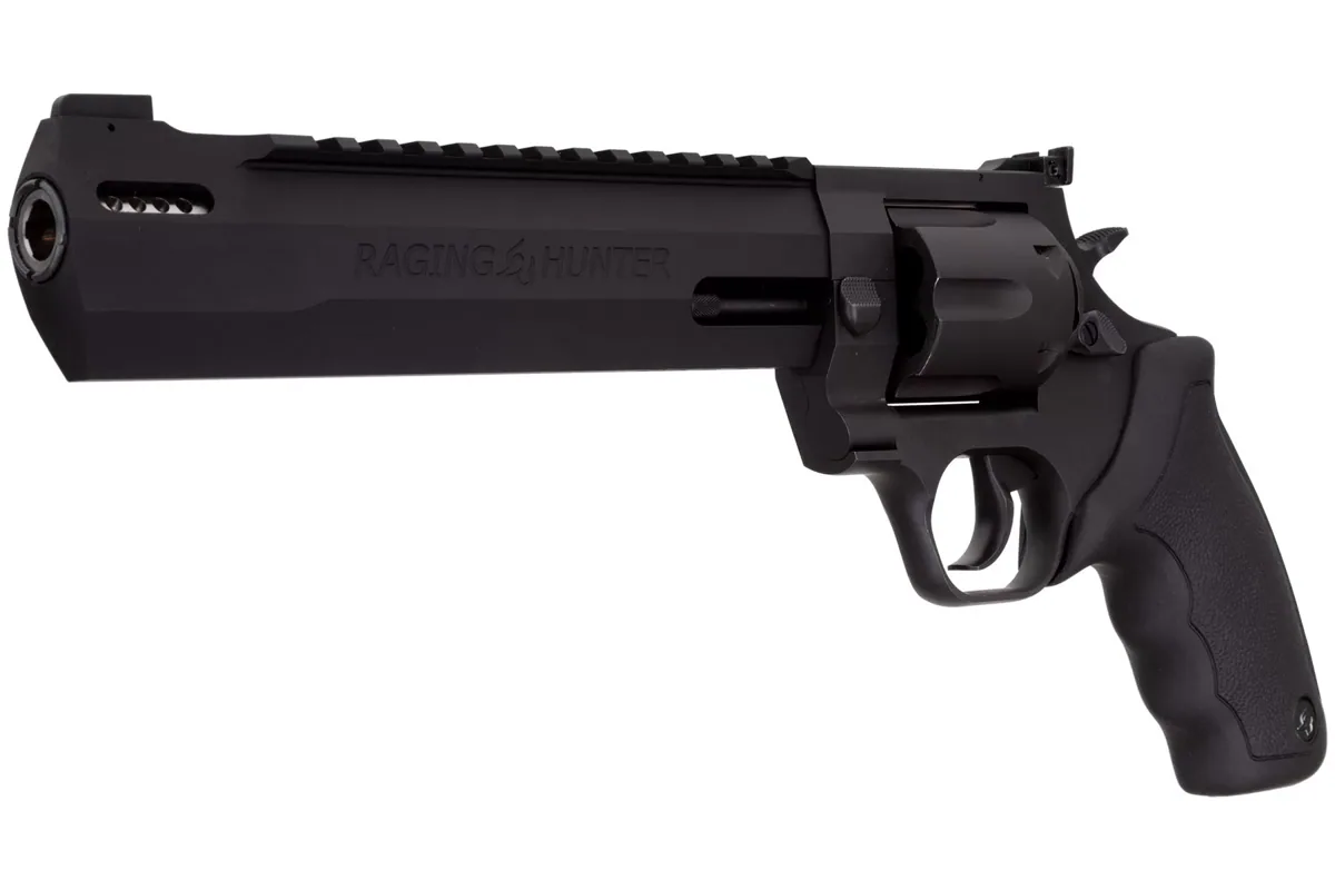 Taurus Raging Hunter .44 Mag 8.37" Matte Black Oxide, 6-Shot — right quarter view