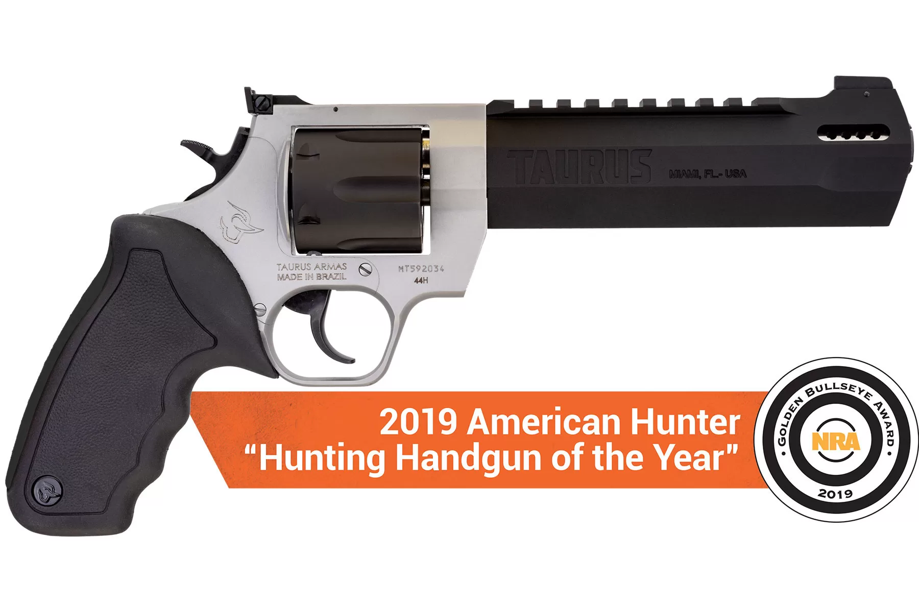 Taurus Raging Hunter 44 Magnum Revolver, Two-Tone, 6.75"