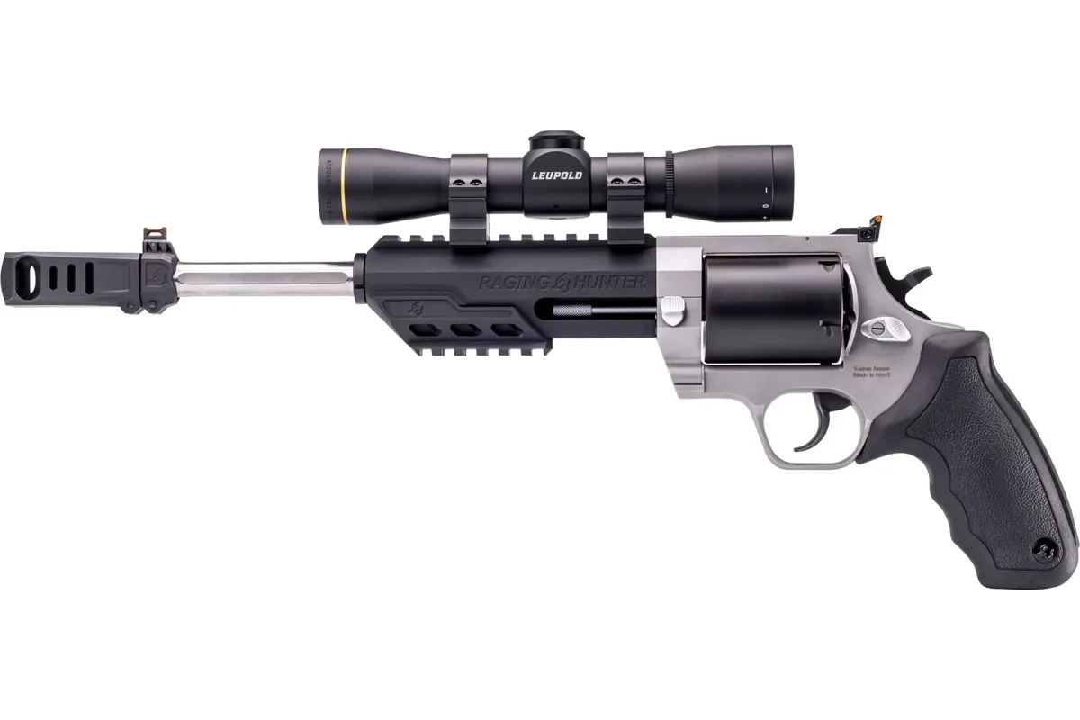 Taurus Raging Hunter 460 10" Matte Stainless, 5-Shot — left side view