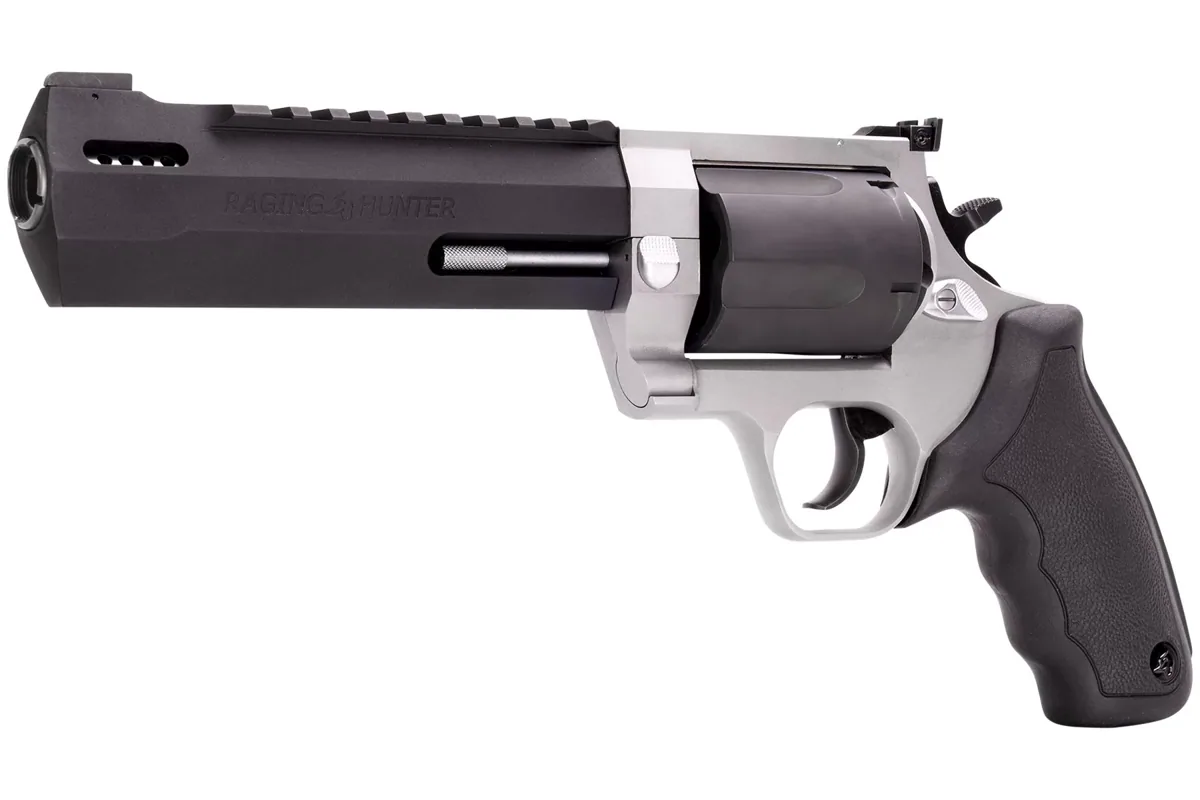 Taurus Raging Hunter .460 S&W Mag 6.75" Matte Stainless, 5-Shot — right quarter view