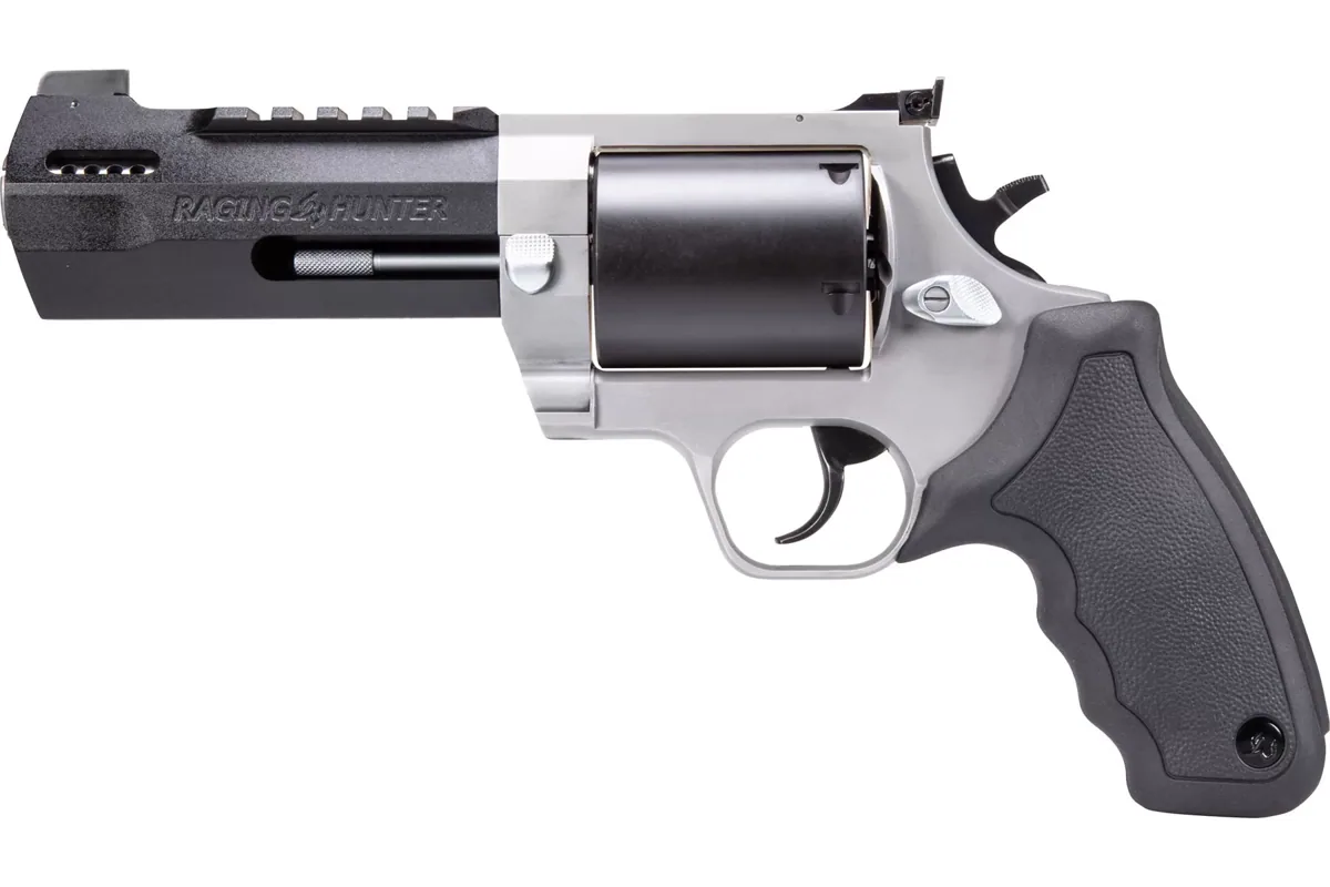 Taurus Raging Hunter 500 5.12" Matte Stainless, 5-Shot — left side view