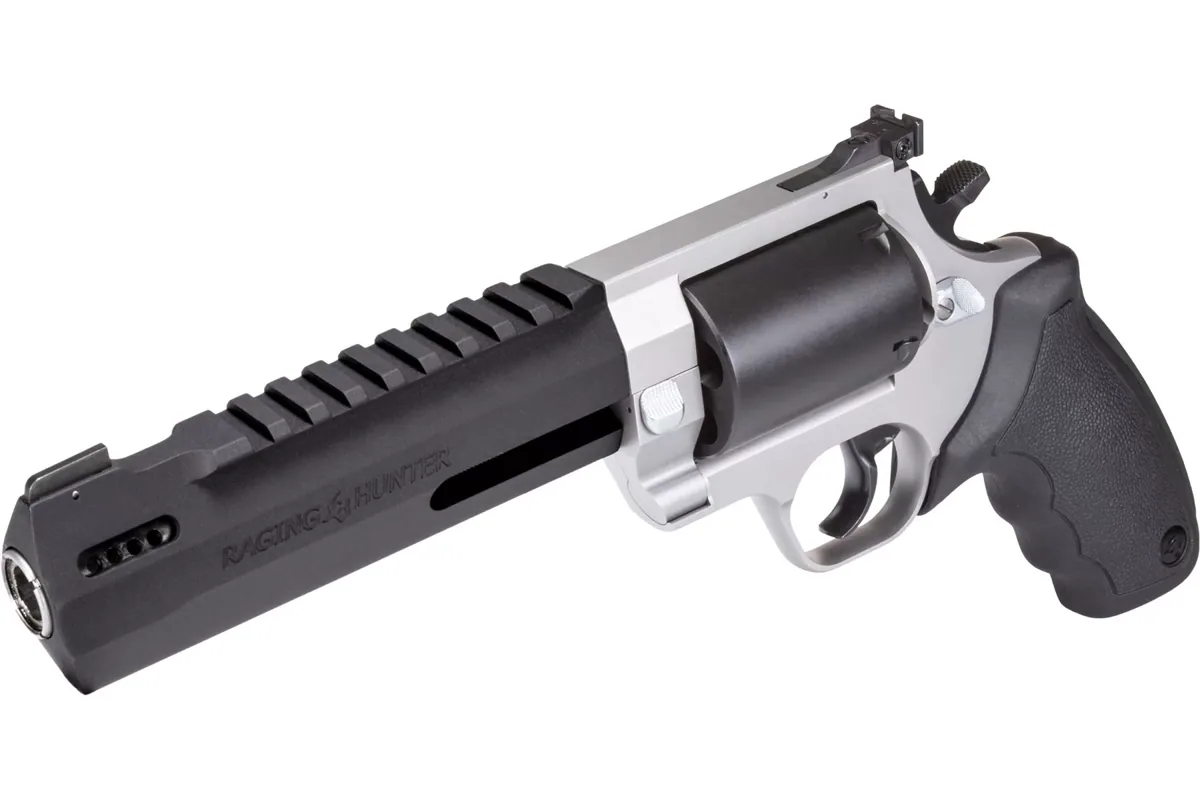 Taurus Raging Hunter .500 S&W Mag 6.75" Matte Stainless, 5-Shot — right quarter view