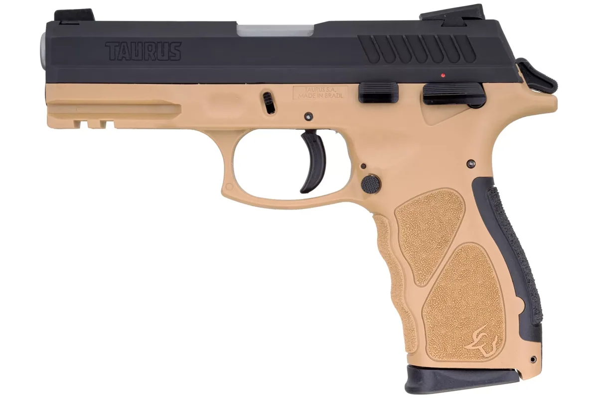 Taurus TH 9mm Tan, 17 Rounds — left side view