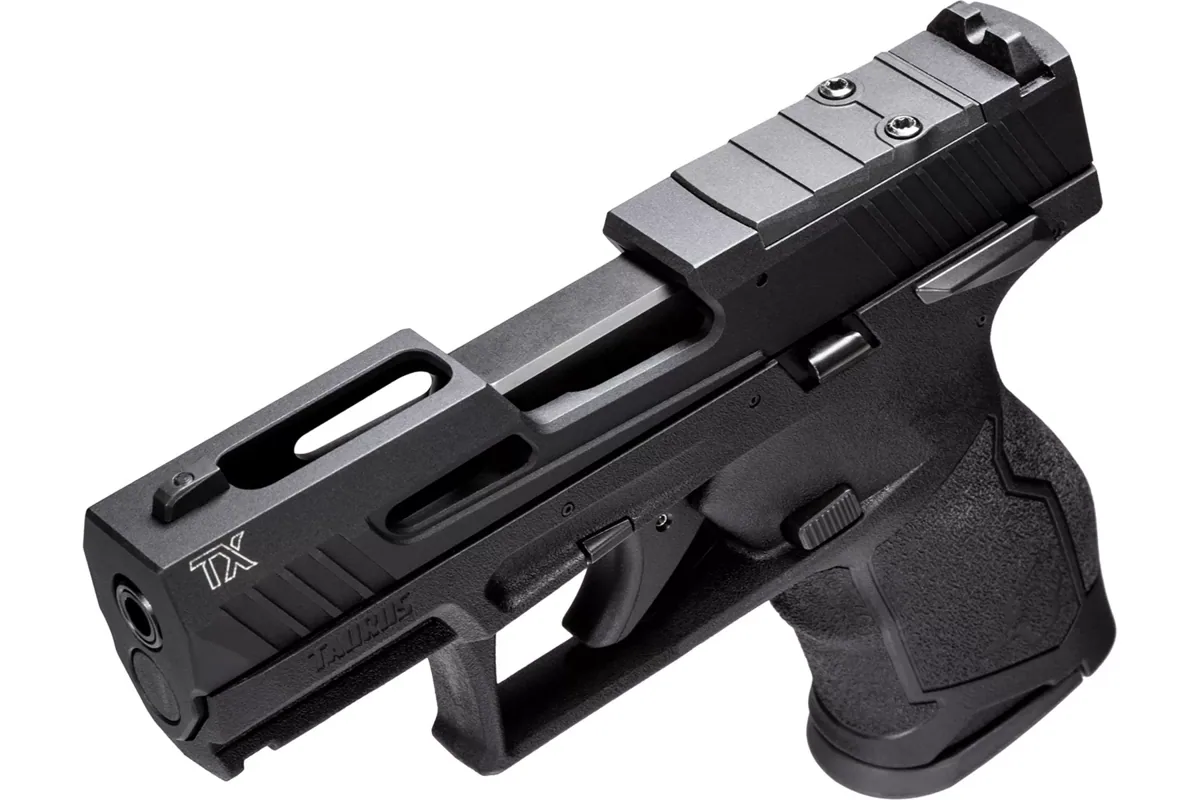 Taurus Tx 22 Compact, 10 Rounds — right quarter view