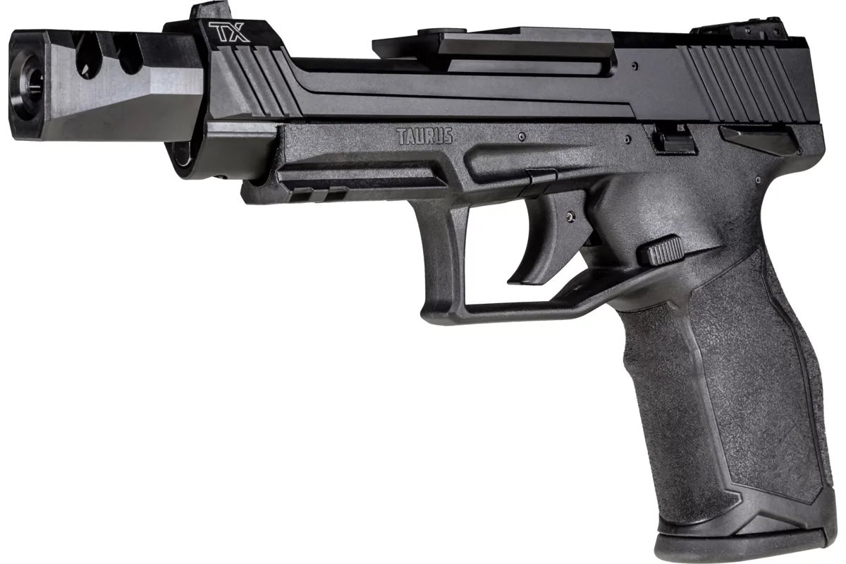 Taurus Tx 22 Competition SCR, 10 Rounds — right quarter view