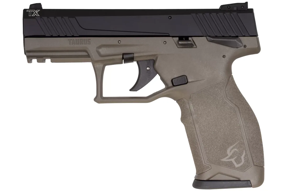Taurus Tx 22 OD Green, 16 Rounds — left side view