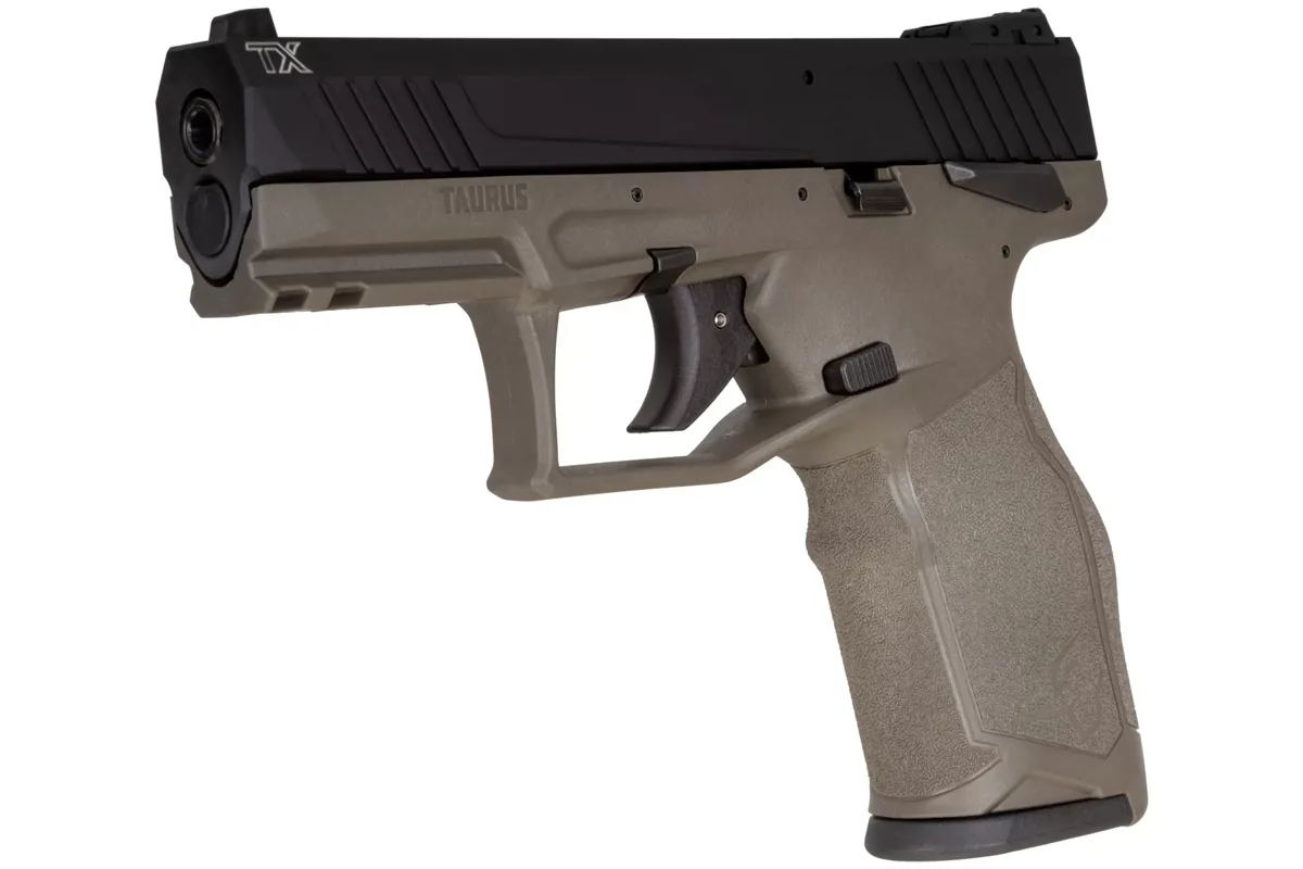 Taurus Tx 22 OD Green, 16 Rounds — right quarter view