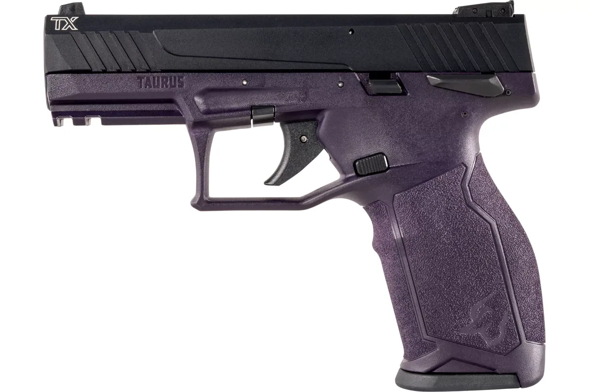 Taurus TX22 .22 LR Purple Wine, 16 Rounds — left side view