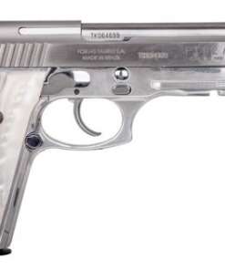 Taurus - PT92, 9mm, 5" Barrel, Fixed Sights, Stainless, White P